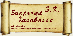 Svetorad Kasabašić vizit kartica